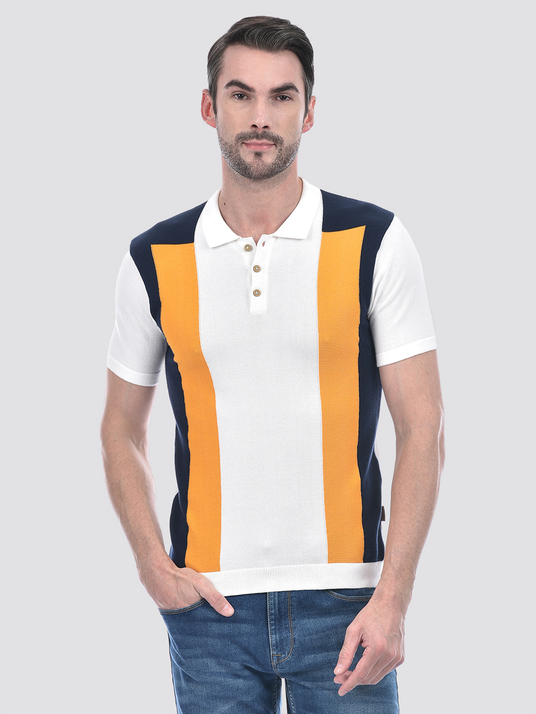 Numero Uno Men Color Block Multicolor T-Shirt